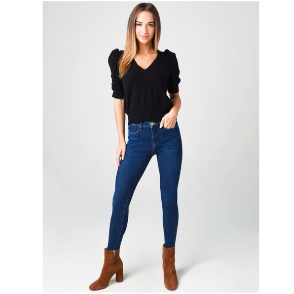 FRAME Women’s Frankie 100% Cashmere Sweater in Black Size XS - Picture 14 of 14